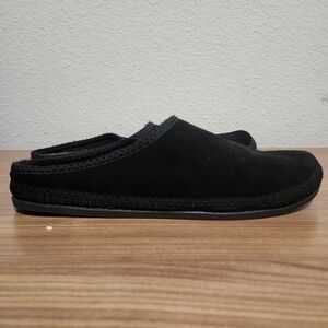 Woolrich Men’s leather slipper clogs black size 12